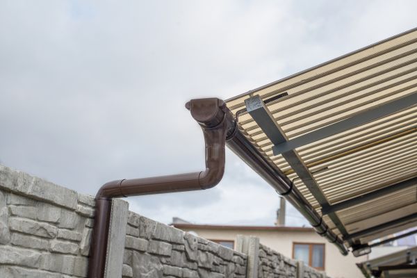 Plastic Downspout Installation in Lapeer
